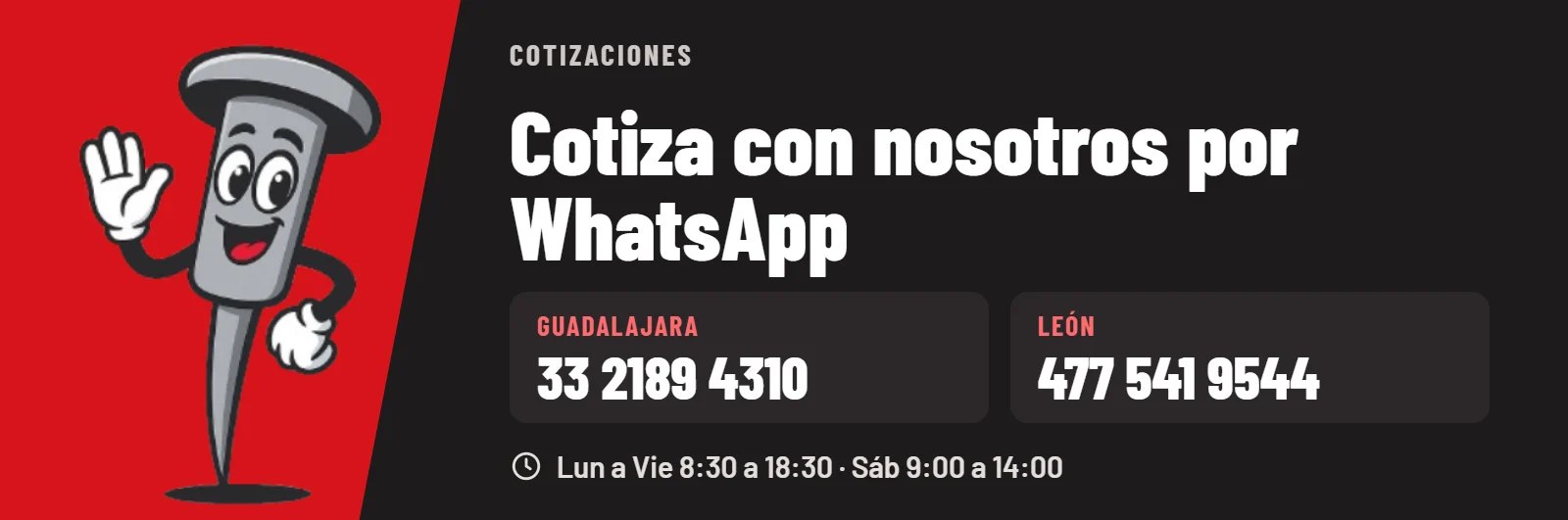 Cotiza con Torrece por WhatsApp en Guadalajara y León
