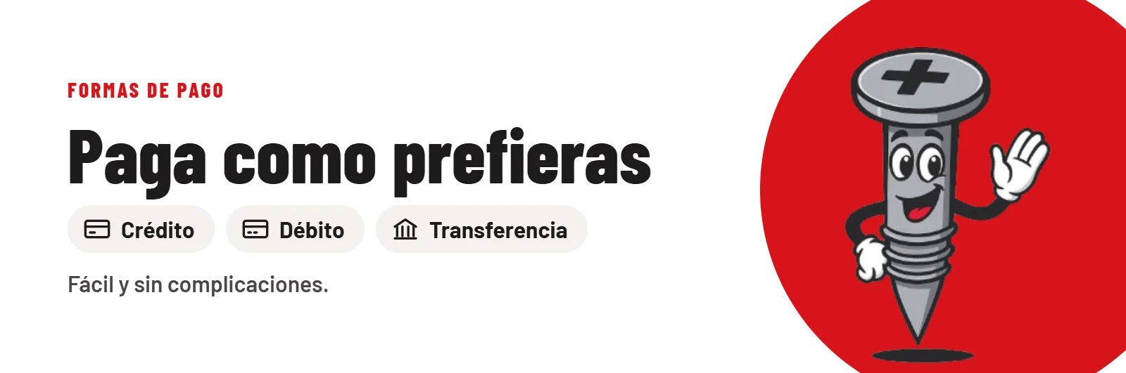 Formas de pago en Torrece: crédito, débito y transferencia