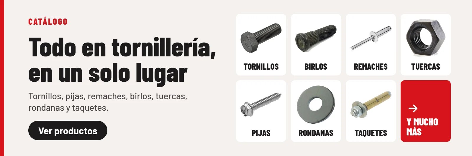 Catálogo Torrece: tornillos, birlos, remaches, tuercas, pijas, rondanas y taquetes